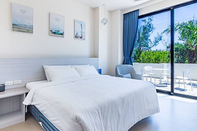 ▲乾淨舒適的房間。（圖/ 陽光棕櫚渡假民宿）