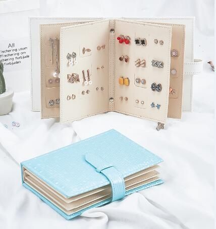 創意書本耳環收納 歐式公主高檔收納耳飾展示首飾盒送女友禮物 rj2180【bad boy時尚】