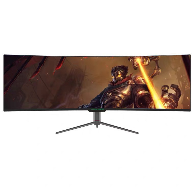 曲面電競螢幕,准4K高清電腦顯示器144Hz高刷新率,告別畫面卡頓延遲GAME PLUS 輔助準星● 品牌：TITAN ARMY● 型號：C49SH● 保固：三年● 貨源：公司貨● 內容物：螢幕主體，