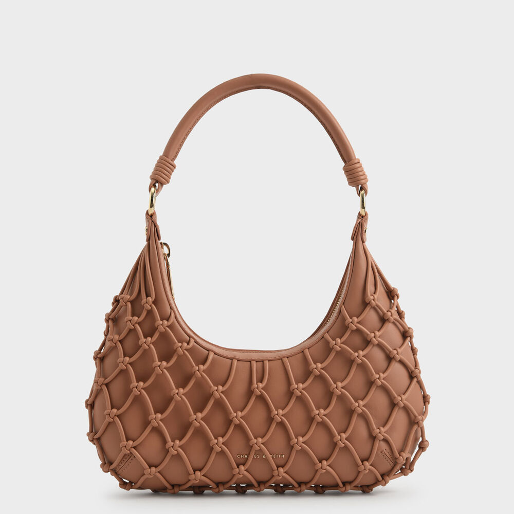 網狀編織單肩包