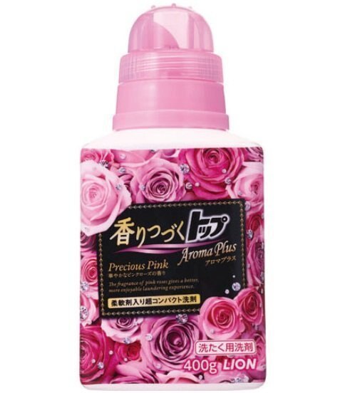 日本 LION獅王 優雅玫瑰濃縮衣物香氛柔軟洗衣精 400g✿
