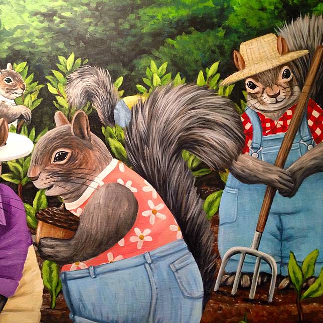 Wanita Ini Buat Lukisan Pakai Helaian Rambut Rontok