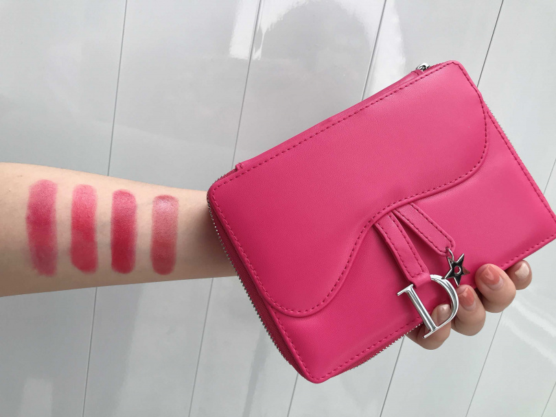 右到左，色號：#667，#536，#976，#859。Dior迪奧癮誘超模巨星唇膏/5,200元(圖/黃筱婷攝影)