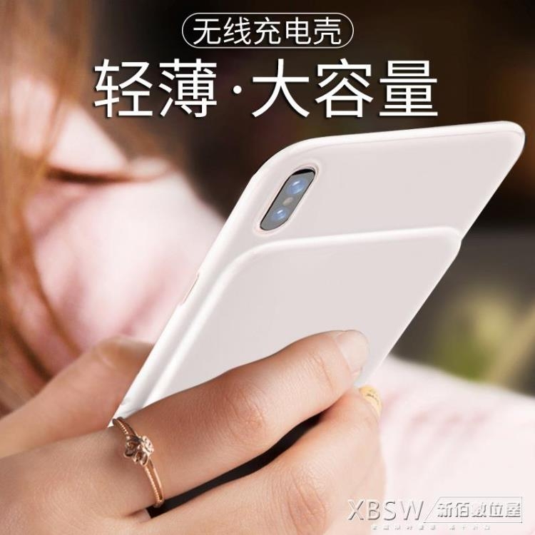 倍思 蘋果背夾充電寶x快充xs max背夾式iPhone x電池xr快充大容量行動電源超薄防摔殼 快速出貨 七色堇