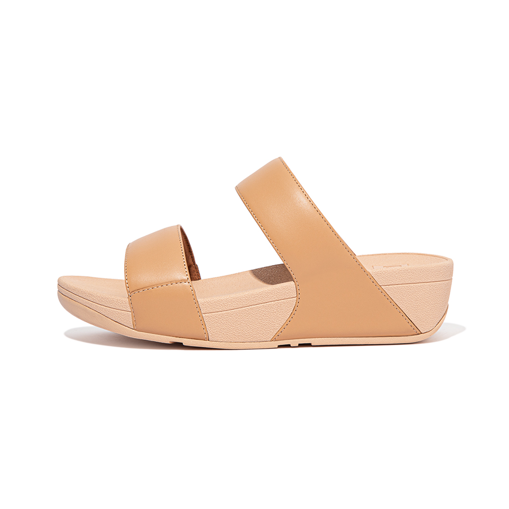 LULU LEATHER SLIDES