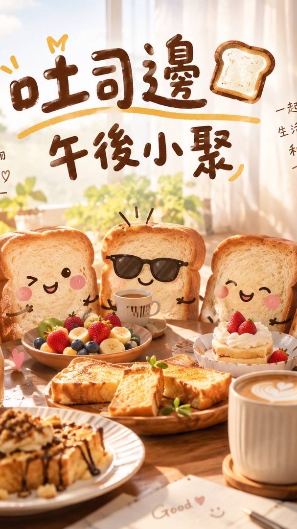 吐司邊🍞的午後小聚🔆聊天、閒聊、聊心事