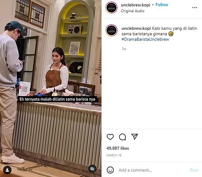 Barista Cantik di Coffee Shop ini Jadi Viral, Netizen: MasyaAllah kaya bidadari