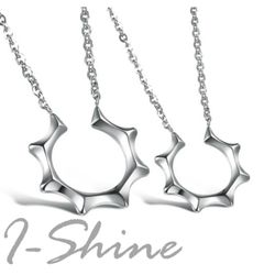 【I-Shine】韓劇-主君的太陽-西德鋼-太陽鈦鋼項鍊(對鍊組)