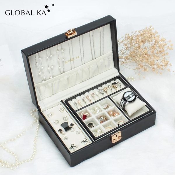 Global ka/環球之嘉首飾盒女飾品收納盒戒指盒耳釘收納盒歐式公主