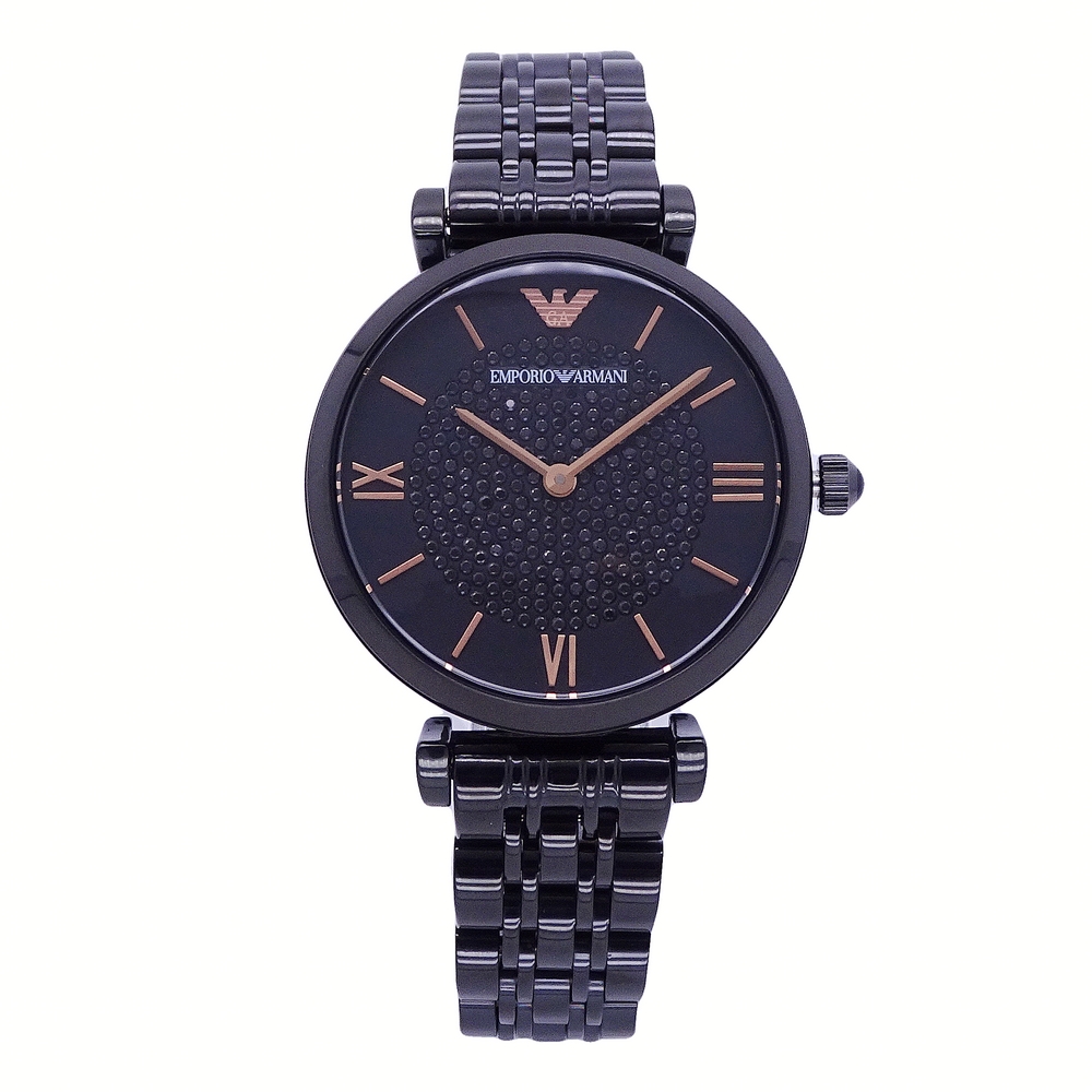 義大利精品晶鑽表面呈現黑色神秘色調展現料號：AR11245