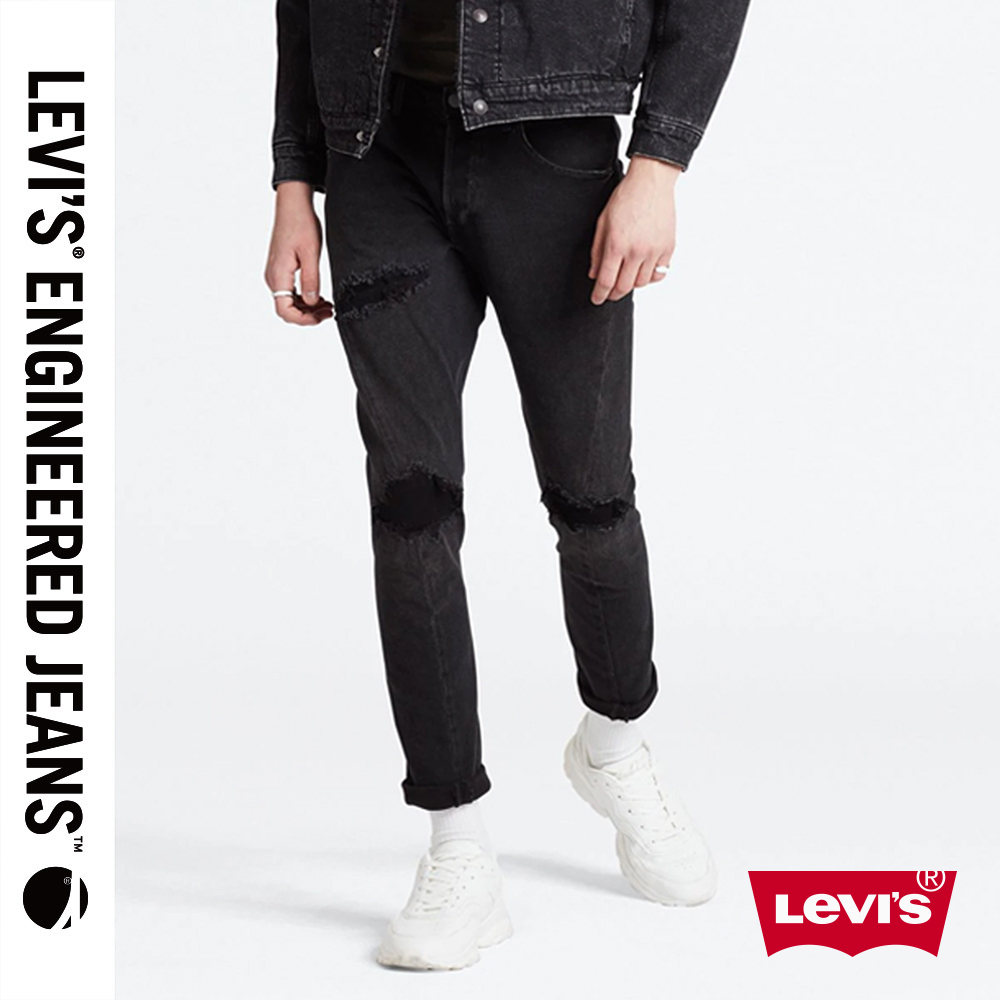 貨號：74903-0004levis 男款 上寬下窄 / 512 低腰修身窄管牛仔褲 / lej 3d褲 / 破壞縫補工藝