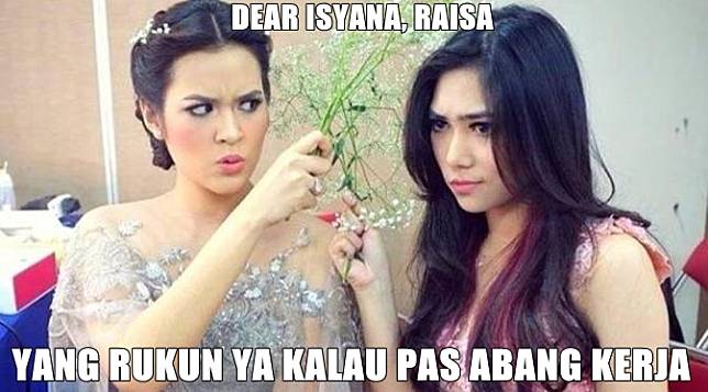 10 Meme Raisa vs Isyana Ini Bikin Susah Milih Deh