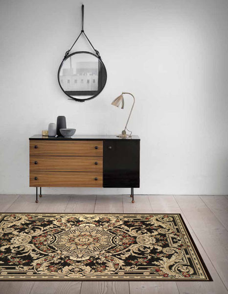 范登伯格 諾伊 新古典立體雕花絲質地毯 華貴咖-135x195cm