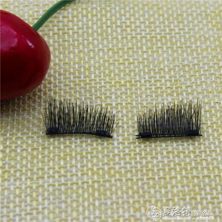 假睫毛磁鐵假睫毛免膠水自然眼睫毛半眼尾加長睫毛吸鐵石長短款眼毛