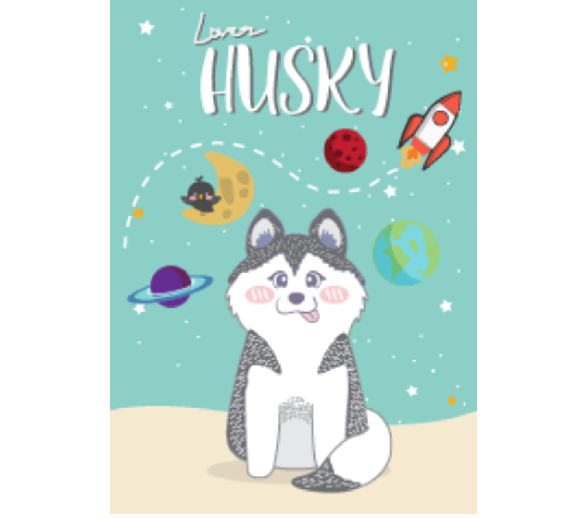 Siberian husky(Green Ver.)