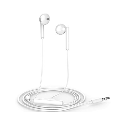 華為原廠耳機內建麥克風、可線控接掛來電標準3.5mm公頭插頭原廠公司貨-盒裝保固3個月