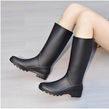 高筒雨鞋女成人防滑春洋气雨靴日系时尚款外穿胶鞋长筒秋冬女水鞋 NMS名購新品