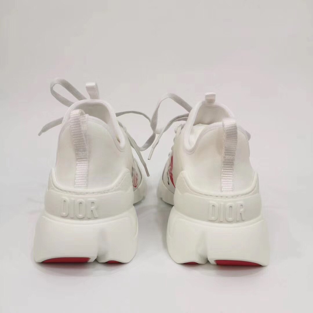 【Go時尚】Dior D-Connect Sneaker In Neoprene 白色橡膠紅愛心運動鞋