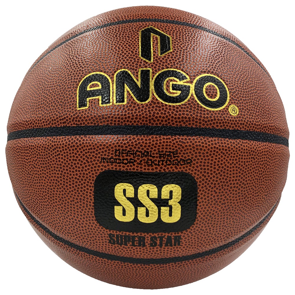 經過團隊多年經驗及研發單位多次的調整，SUPER STAR終蛻變成為ANGO主推的練習皮球，第三代球溝明顯，更好操控皮革使用抗壓耐熱PU，耐磨球溝；正規中胎以及高級耐龍纏紗；高效丁基配方內胎加強氣密效