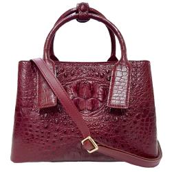 ◎頂級鱷魚皮奢華托特包|◎歐系時尚名媛時尚單品|◎360度全包珍稀鱷魚皮革製作品牌:M2nd品牌定位:流行品牌背法:肩背包款:托特包顏色:紅色系外層材質:動物真皮革外層材質說明:頂級進口鱷魚皮內層材質