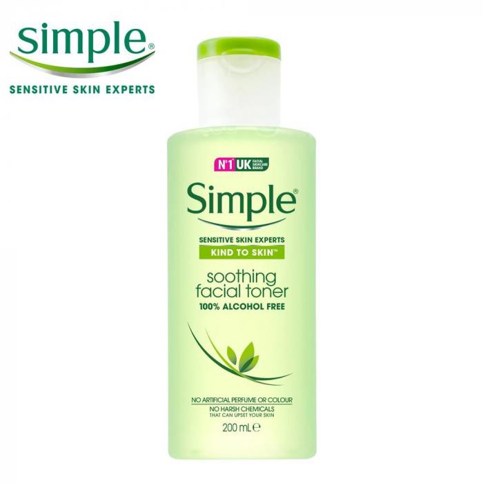 Simple清妍洋甘菊舒緩保濕化妝水200ml【86小舖】RT00723C