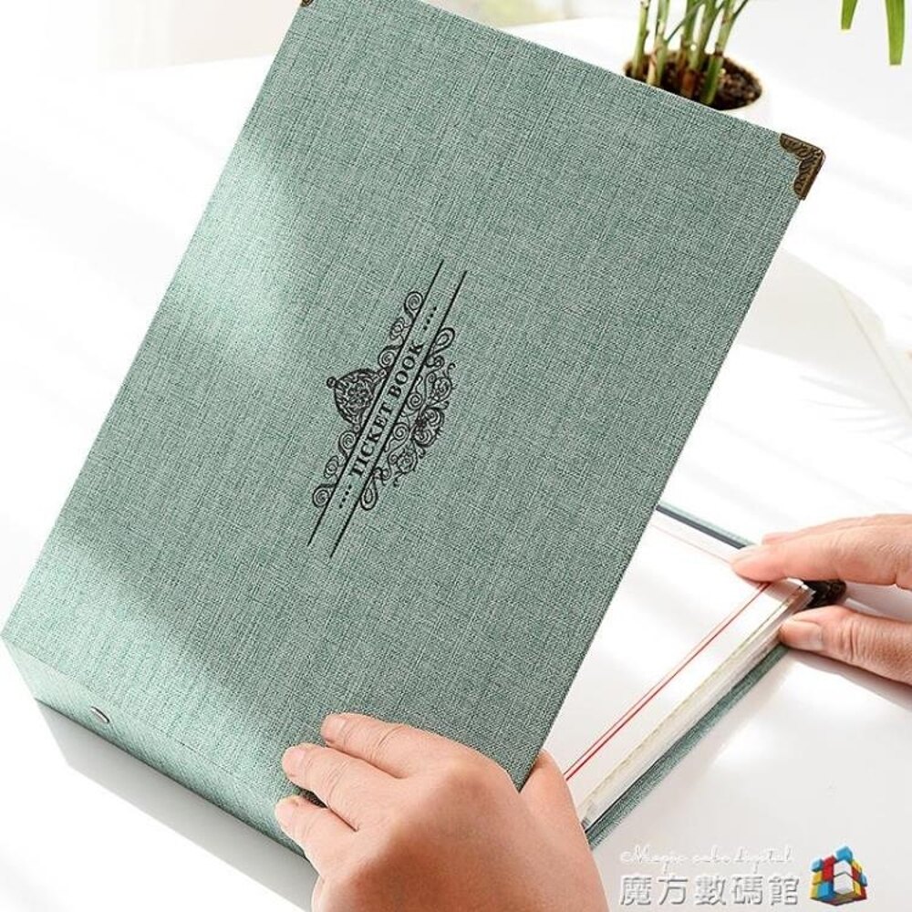 門票車票飛機票電影票收納本拍立得相冊票根夾票據收藏冊創意禮物 魔方數碼館