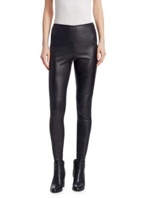 These leather leggings exude the ultimate form of edginess. Smooth to the touch, its versatile aesth