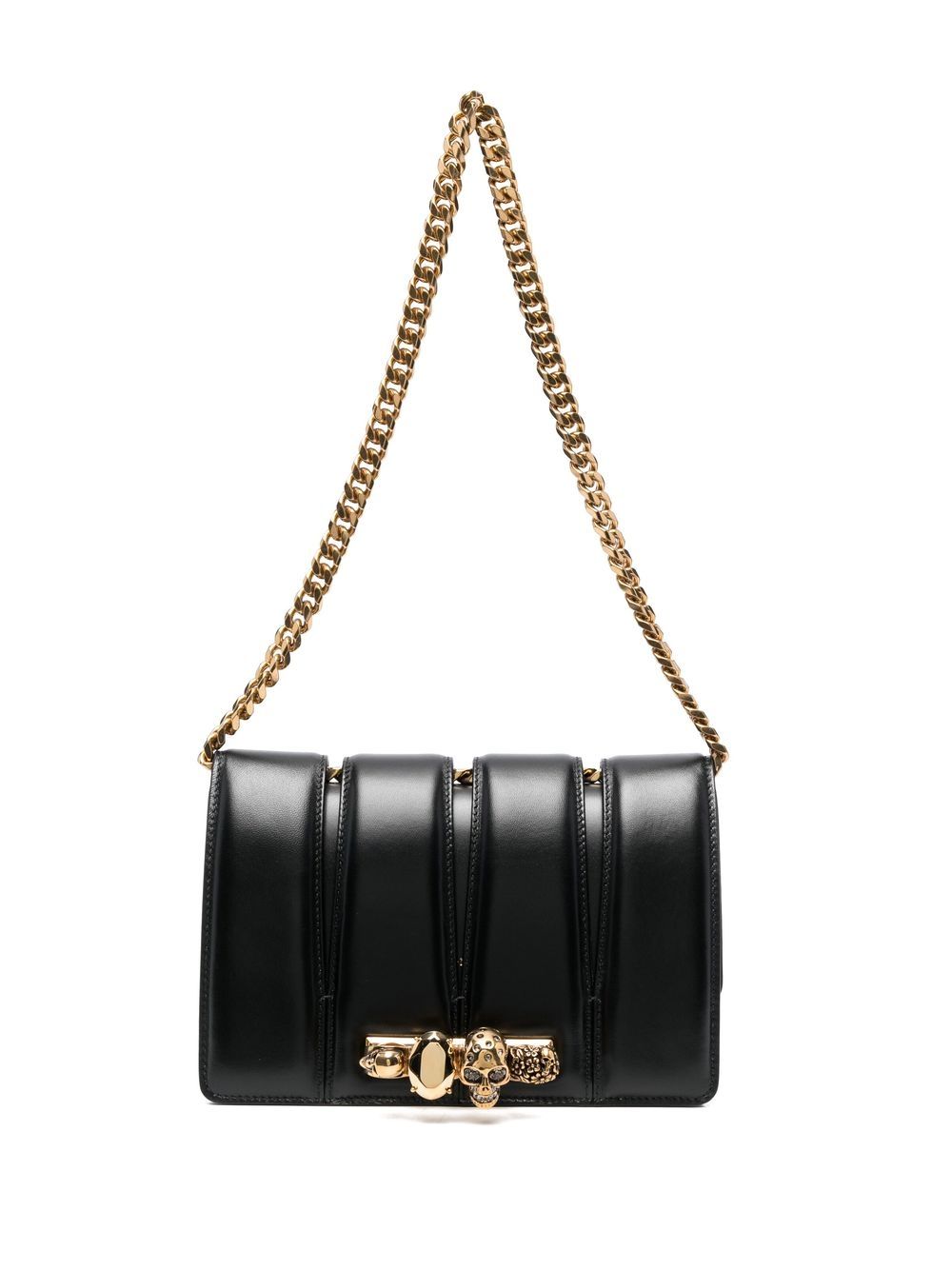Alexander McQueen - The Slash shoulder bag - women - Calf Leather - One Size - Black