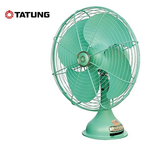 大同 14吋DC直流復古電風扇(電扇元祖) TF-D14DA-G 綠色 另售 TF-D14DA-BK(黑)