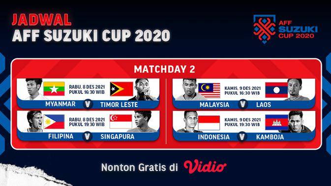 Jadual perlawanan piala aff suzuki 2020