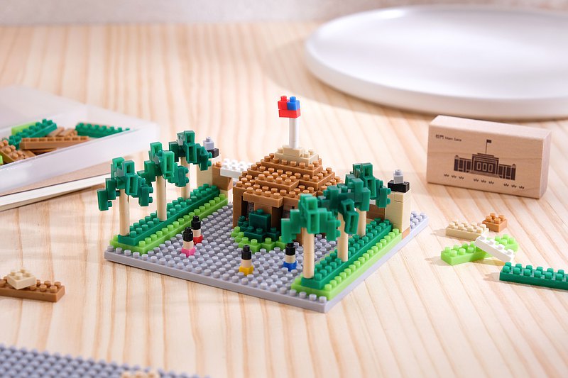 臺灣大學校門‧椰林大道微型積木