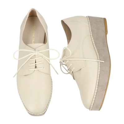 【Oriental TRaffic】潮流學院風厚底綁帶鞋