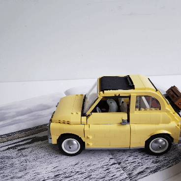 樂高把fiat 500縮小了 6個超萌細節 鵝黃色樂高版fiat 500完美重現60年代的復古感 Beauty美人圈 Line Today