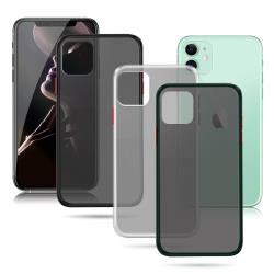 ◎背板微磨砂可解決沾指紋的問題|◎弧形手感，更圓滑、更流線|◎親膚塗層的背板與邊框種類:手機殼/套類型:手機殼適用廠牌:Apple蘋果適用系列:iPhone11材質:塑膠/矽膠/橡膠顏色:白色系,黑色