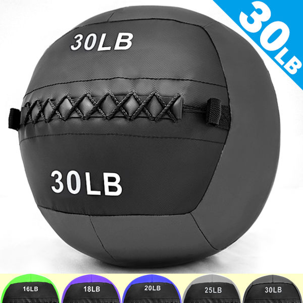 13.6KG舉重量訓練球wall ball負重力30LB軟式藥球復健球實心球不穩定平衡訓練運動器材推薦哪裡買ptt