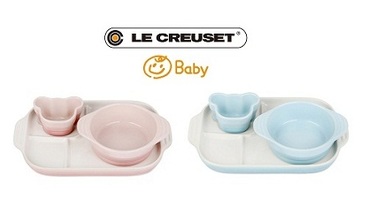 超級口愛的法國LE CREUSET 寶寶餐盤組