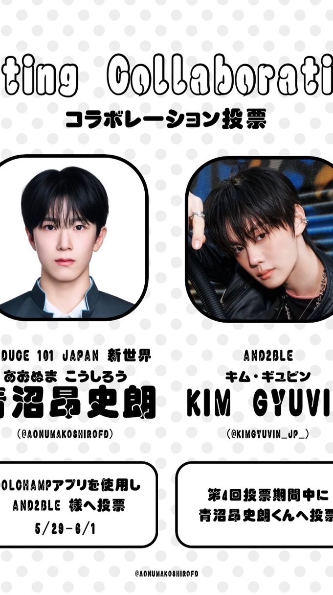 KIM GYUVIN JP 様 投票コラボ提出OC