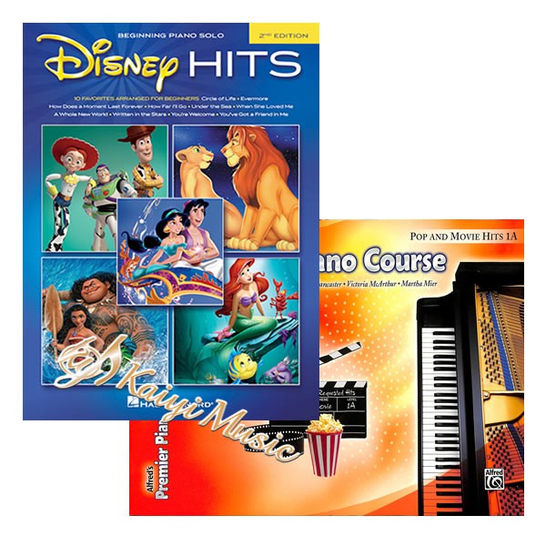 1.【Kaiyi music】Disney 電影 Hits beginning piano solo2.鋼琴課程流行與電影Premier Piano Course 任選一本 鋼琴課程流行與電影 1A 