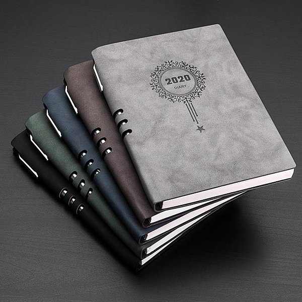 日記本2020年日程本每日計劃本工作效率手冊學生簡約日記本筆記本子時間管理日 嬡孕哺