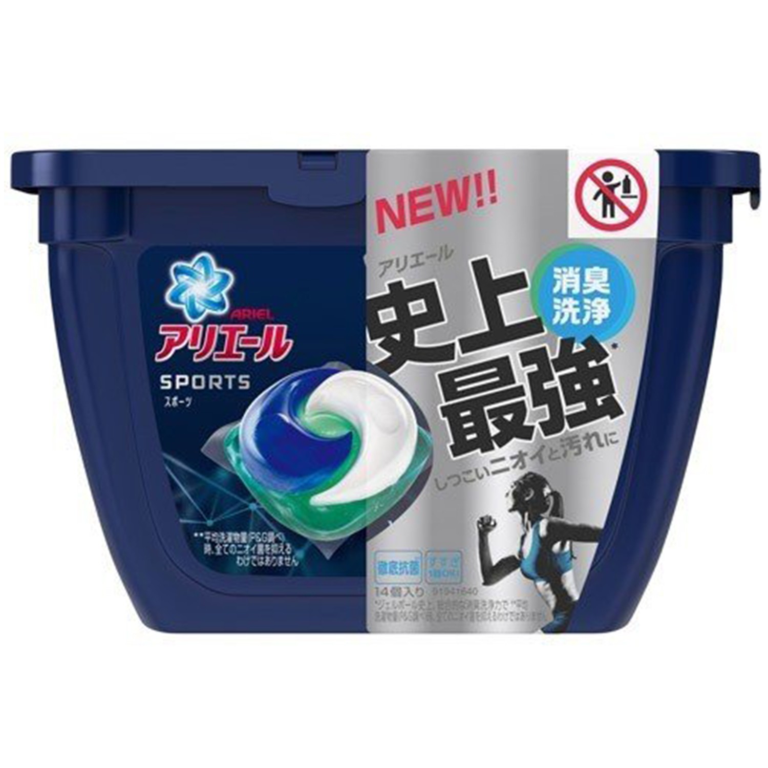 史上最強！一次洗淨100種污垢，消臭抗菌 UP！。保持洗衣劑鮮度，提升洗衣劑效果。不斷改良，除了濃縮、洗淨力增強。更環保，讓衣物乾淨清爽無臭味;運動消臭限定版！限量發售！！史上最強運動消臭專用洗衣膠球