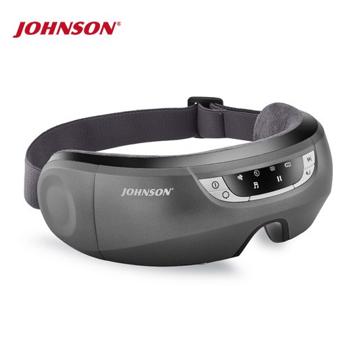 眼部按摩，氣壓式按壓穴位無線外觀，輕鬆攜提，走到哪用到哪．內置具充電功能、超長續航力環保鋰電電池．不論外出或居家，隨時隨地舒緩您的疲勞感．四大按摩技法、人性化輕巧可調節設計．38-42度熱敷貼合眼周釋