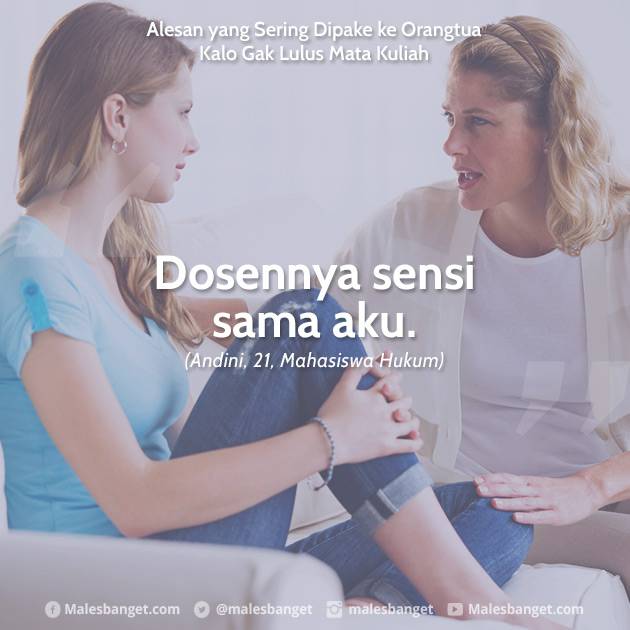 8 Alesan yang Sering Banget Dipake ke Orangtua Kalo Kamu Gak Lulus Mata Kuliah