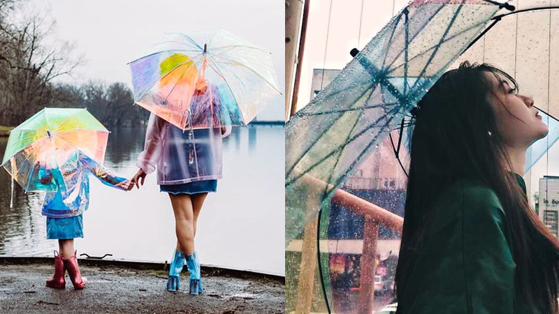 透明彩繪雨傘