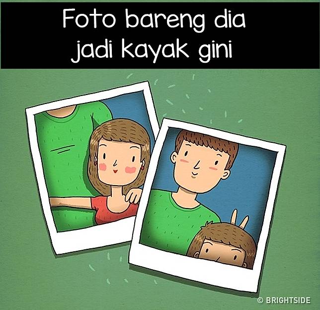 10 Ilustrasi Tunjukkan Rempongnya Punya Pasangan Tinggi, Kamu Juga?