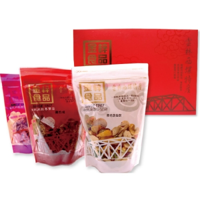 金梓食品 三星報喜禮盒(共三包/盒)
