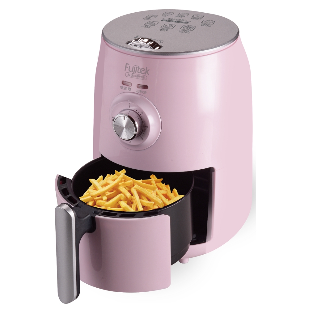 ◆ 高速空氣循環原理,食材均勻受熱口感加倍◆ 散熱出風口,使用安全◆ 防燙握把,使用安心◆ 不沾塗層內鍋,清洗方便◆ 多段溫度可調整,時間輕鬆掌握 ◆ 附贈烹飪食譜,多款料理輕鬆做富士電通 智慧型氣炸