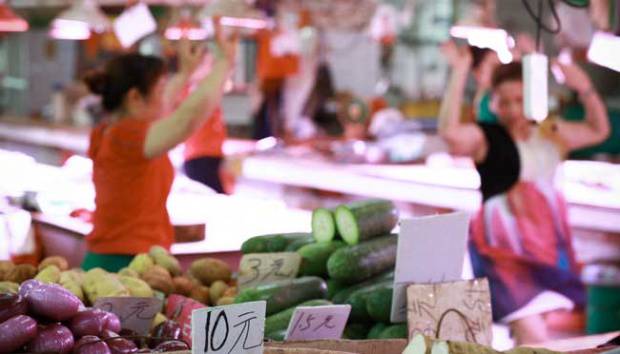 Begini Cara Pedagang Pasar di Cina untuk Berolahraga