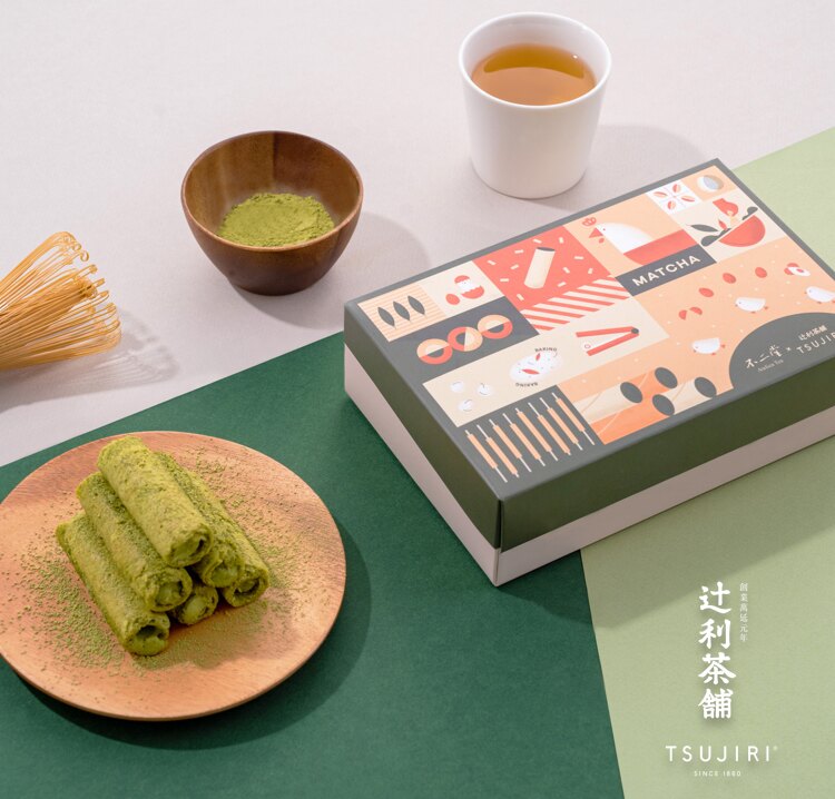 金鼠報喜，買新年禮物趁現在【辻利茶舗】辻利抹茶藏心蛋捲禮盒/辻利抹茶米香餅禮盒 任選5盒，現折$200。