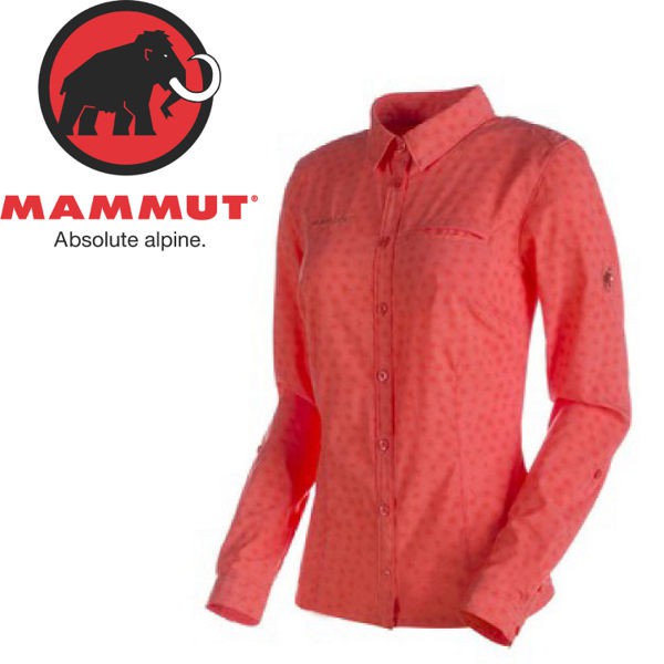 [現貨]MAMMUT 長毛象 女款Trovat Advanced Longsleeve長袖襯衫《小檗紅》/02560