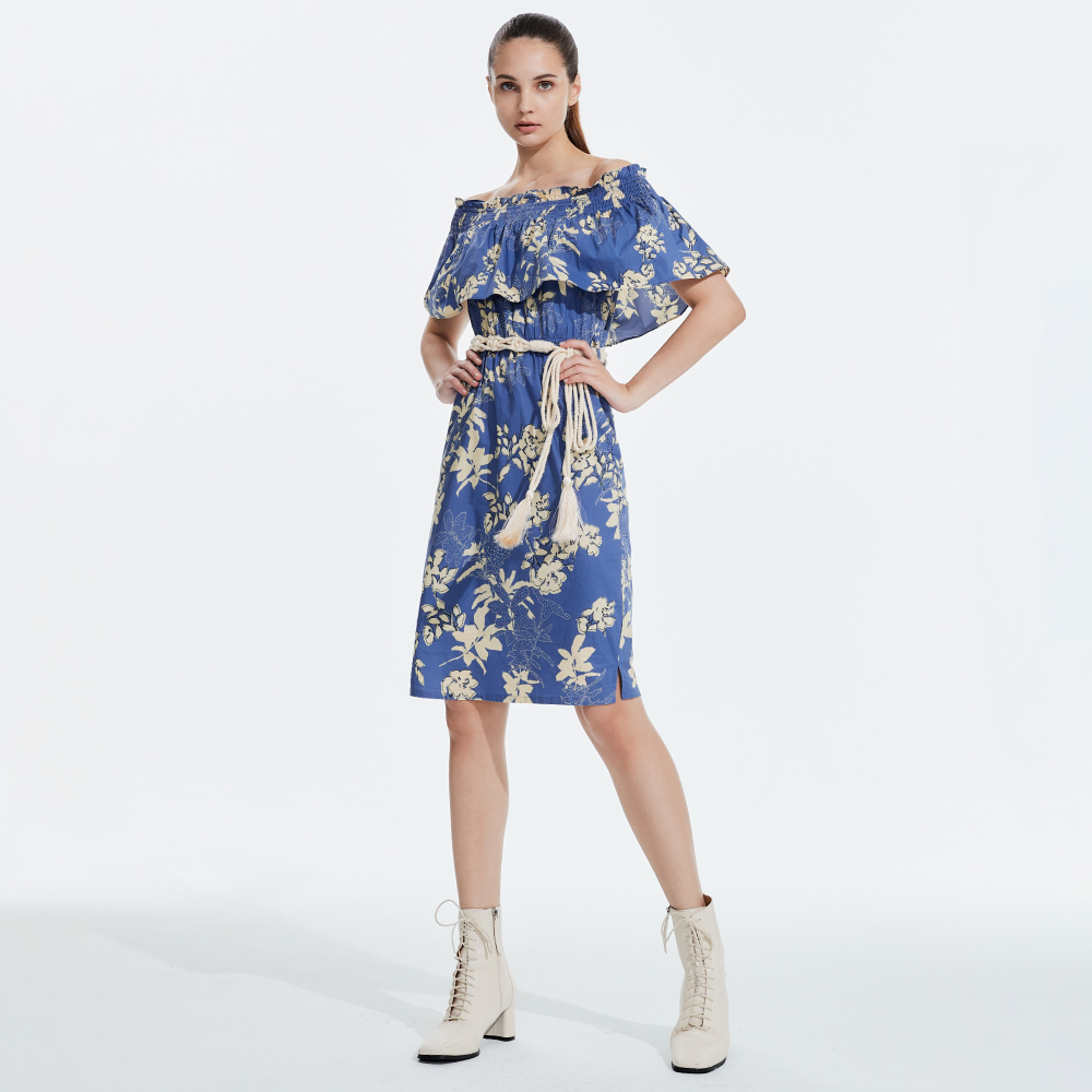 SO NICE 度假風印花洋裝